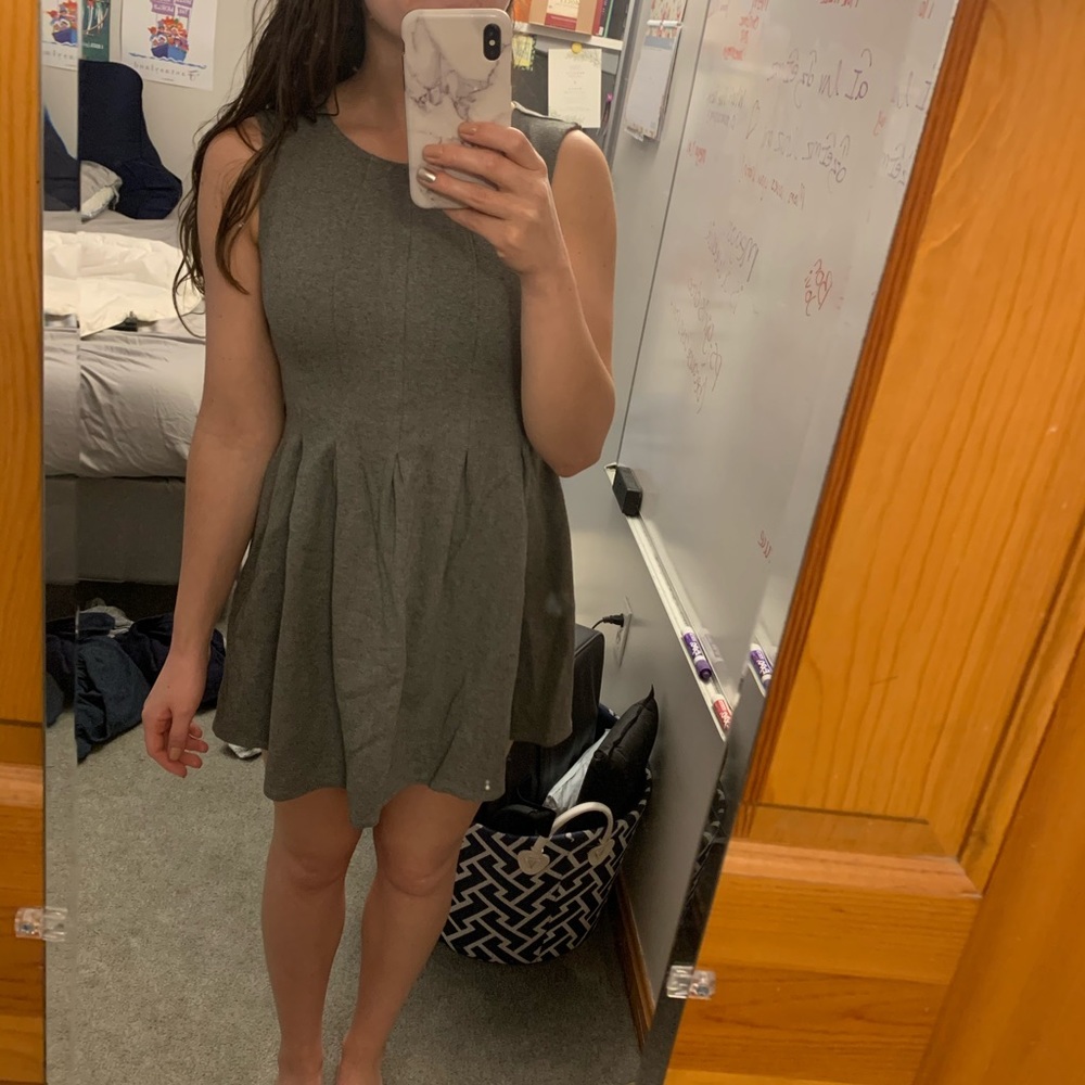 Monteau gray skater dress